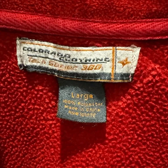 Colorado Clothing Dark Red Fleece Full Zip-Up Jacket- size L - Picture 7 of 7